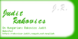 judit rakovics business card